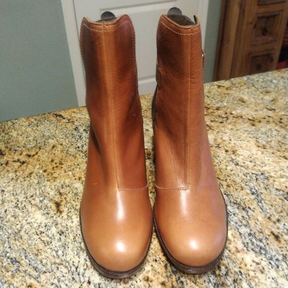 J Shoes Leather Hardwick Boots Booties Size 8 Anthropologie - Picture 5 of 13